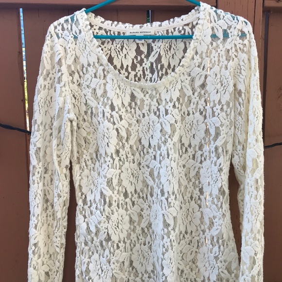 Banana Republic lace top - Picture 1 of 2